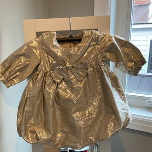 New Shiny Silver Halabaloo Little Girls Dress!
